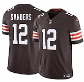 Men & Women & Youth Cleveland Browns #12 Shedeur Sanders Brown 2025 F.U.S.E. Vapor Limited Stitched Jersey